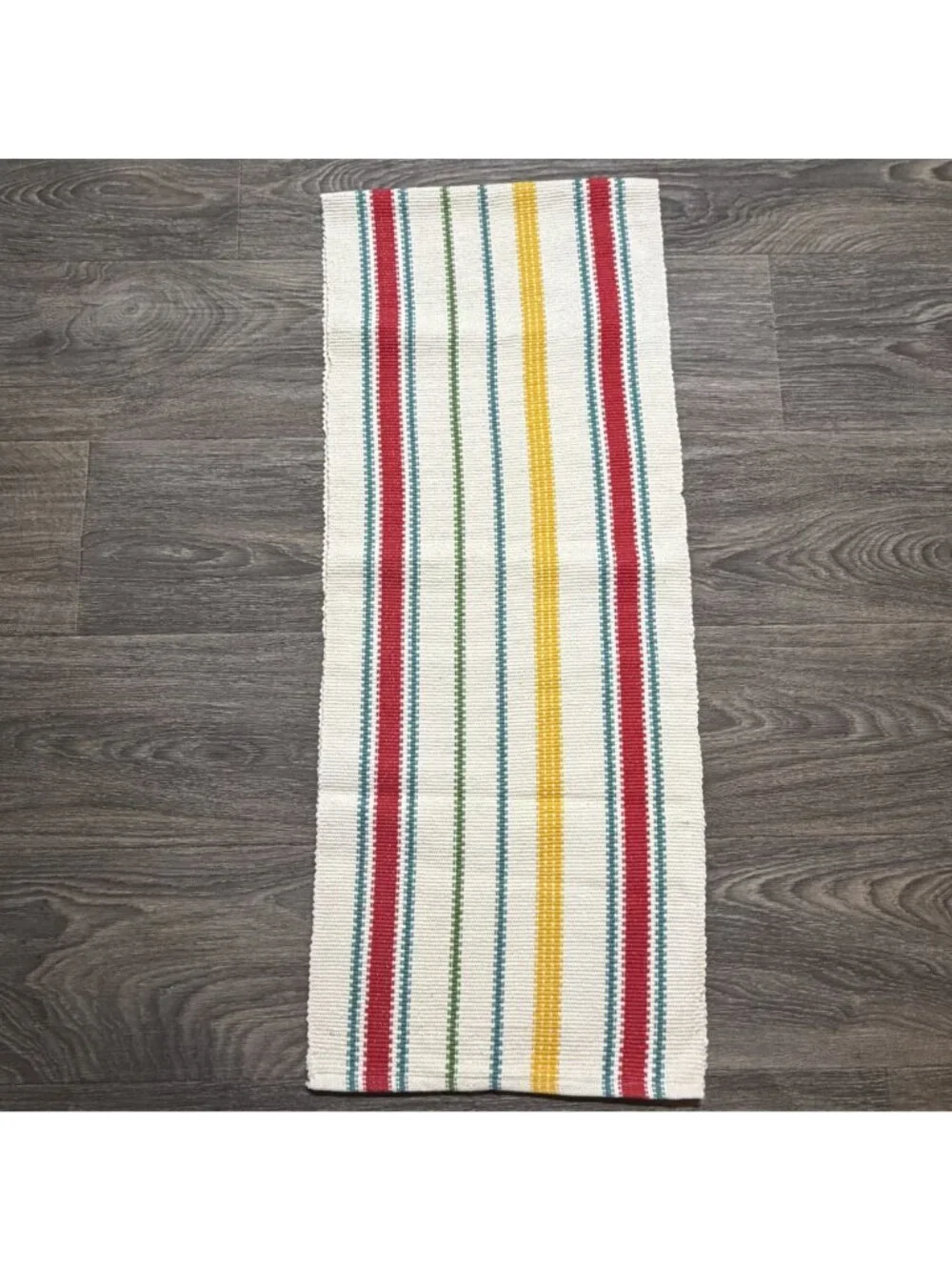 Pioneer Woman Vintage Stripe Woven Cotton Placemats Table Runner Set Multicolor